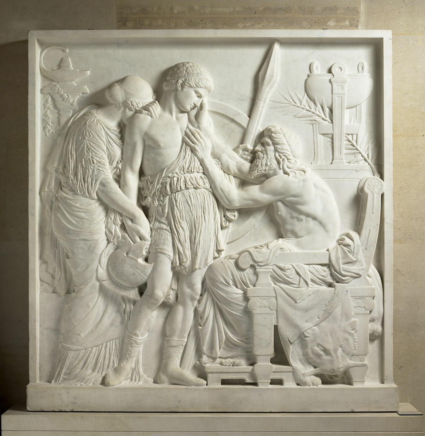 Les Adieux by Jean Joseph Perraud